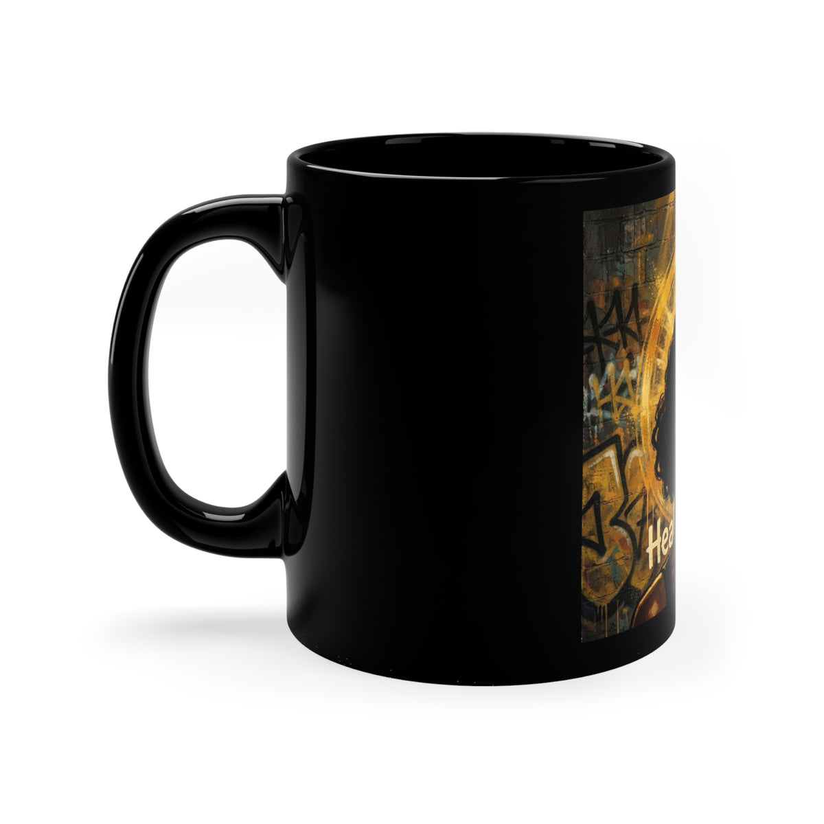 Black Coffee Mug, 11oz