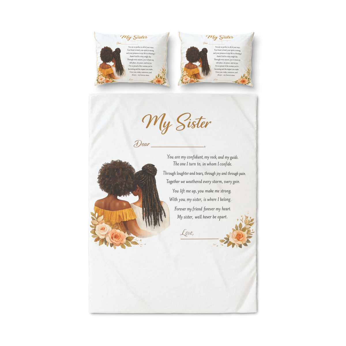 My Sister Quilt Cover Set Of Three
