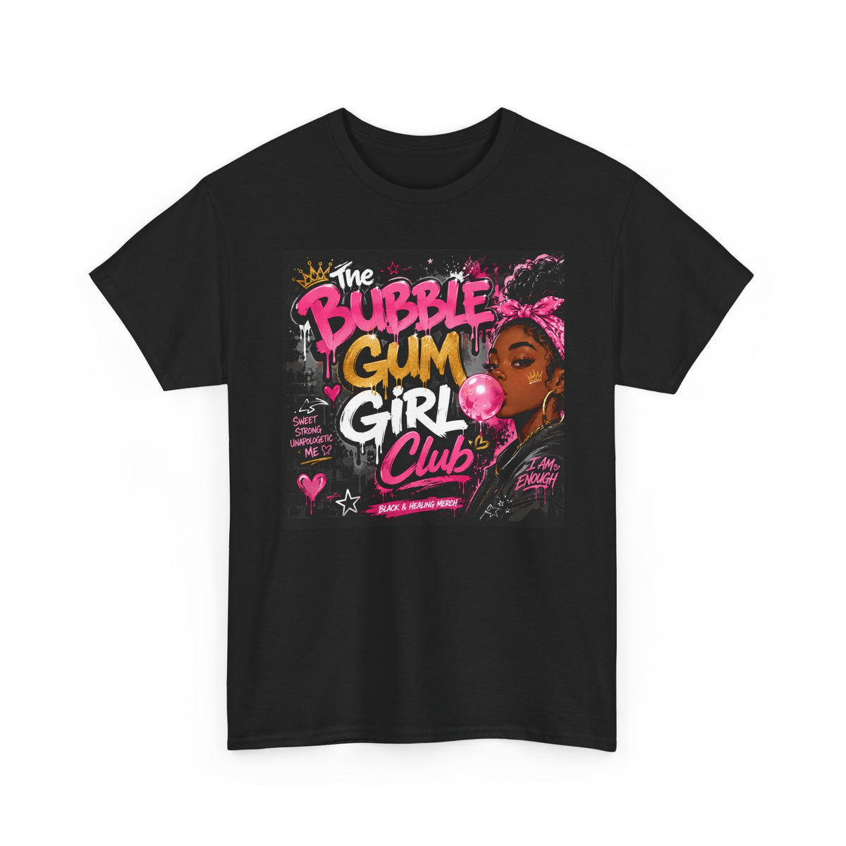 The Bubble Gum Girl Unisex Heavy Cotton Tee