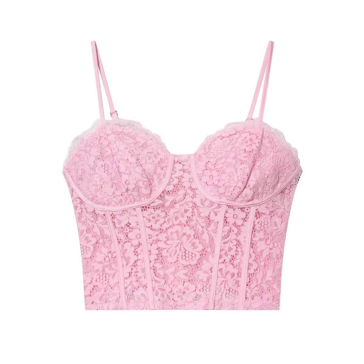 Spicy girl style sexy lace camisole vest half skirt