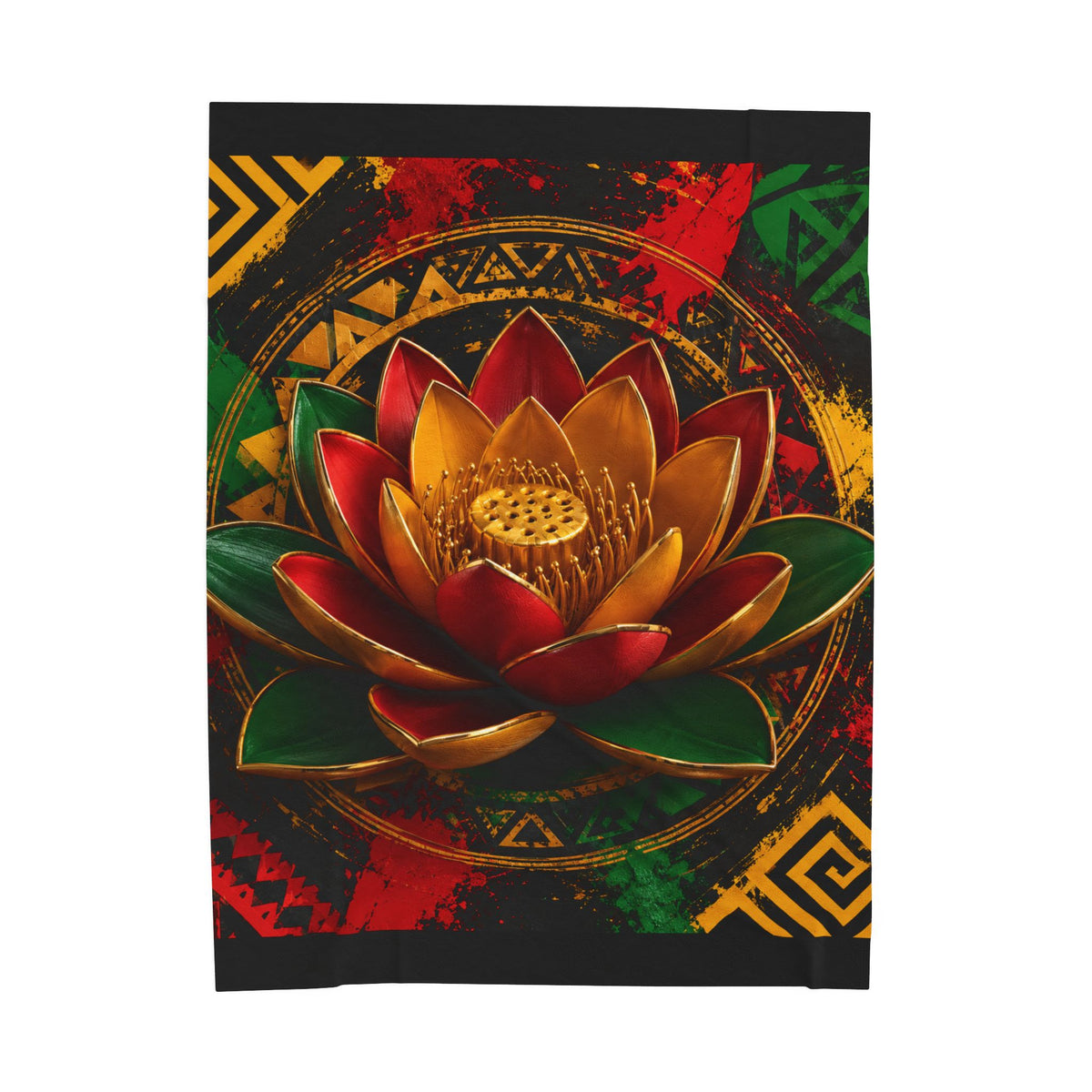 The Lotus Velveteen Blanket