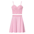 Spicy girl style sexy lace camisole vest half skirt